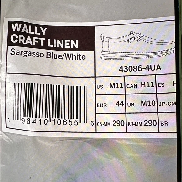 Wally Craft Linen Hey Dude shoes - Picture 6 of 6